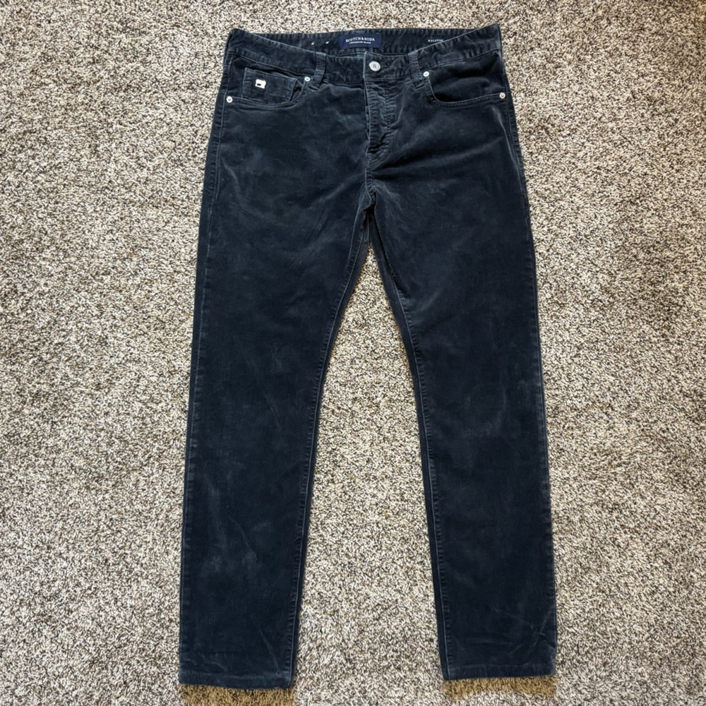 Scotch & Soda Men’s Ralston Corduroy Straight Leg Slim Fit Pants